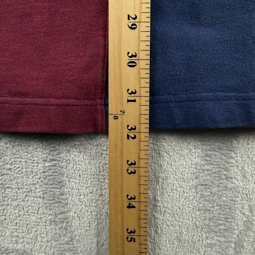 Vintage Chaps Ralph Lauren Rugby Polo Shirt Mens XL Colorblock Long Sleeve - Picture 9 of 9